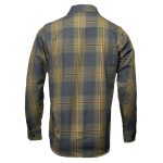 MMCC Garrison Men’s Olive Gray Black Plaid Flannel Shirt – 100% Cotton Long Sleeve Button-Up – MMC11621 - Image 15
