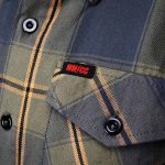 MMCC Garrison Men’s Olive Gray Black Plaid Flannel Shirt – 100% Cotton Long Sleeve Button-Up – MMC11621 - Image 9