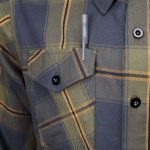 MMCC Garrison Men’s Olive Gray Black Plaid Flannel Shirt – 100% Cotton Long Sleeve Button-Up – MMC11621 - Image 11