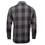 MMCC Blackout Men’s Black Gray Red Plaid Flannel Shirt – 100% Cotton Long Sleeve Button-Up – MMC11622 - Image 16