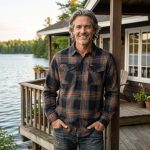 MMCC Burnline Men’s Black Gray Orange Plaid Flannel Shirt – 100% Cotton Long Sleeve Button-Up – MMC11623 - Image 7