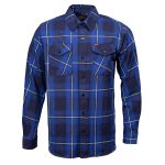 MMCC Blue Wire Men’s Navy Blue White Plaid Flannel Shirt – 100% Cotton Long Sleeve Button-Up – MMC11624 - Image 12