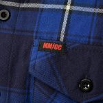 MMCC Blue Wire Men’s Navy Blue White Plaid Flannel Shirt – 100% Cotton Long Sleeve Button-Up – MMC11624 - Image 9
