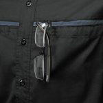 MMCC Men’s Octane Long Sleeve Mechanic Shirt – Black with Grey Stripe – 50-50 Cotton Poly – MMCC16000 - Image 9