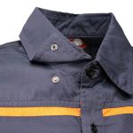 MMCC Men’s Octane Long Sleeve Mechanic Shirt – Grey with Orange Stripe – 50-50 Cotton Poly – MMCC16001 - Image 6