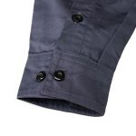 MMCC Men’s Octane Long Sleeve Mechanic Shirt – Grey with Orange Stripe – 50-50 Cotton Poly – MMCC16001 - Image 4
