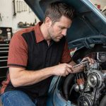 MMCC Men’s Pit Line Mechanic Button Up Shirt – Dual Chest Pockets – Microfiber Panel – Rider Ready – MMC16025 - Image 6