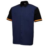 MMCC Men’s Pit Line Mechanic Button Up Shirt – Dual Chest Pockets – Microfiber Panel – Rider Ready – MMC16026 - Image 11