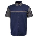 MMCC Men’s Pit Line Mechanic Button Up Shirt – Dual Chest Pockets – Microfiber Panel – Rider Ready – MMC16027 - Image 8