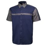 MMCC Men’s Pit Line Mechanic Button Up Shirt – Dual Chest Pockets – Microfiber Panel – Rider Ready – MMC16027 - Image 9