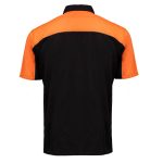MMCC Men’s Reveline Black Orange Grey Classic Mechanic Shirt – 100% Cotton W/ Microfiber Panel – MMC16029 - Image 14