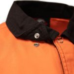 MMCC Men’s Reveline Black Orange Grey Classic Mechanic Shirt – 100% Cotton W/ Microfiber Panel – MMC16029 - Image 9