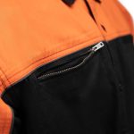 MMCC Men’s Reveline Black Orange Grey Classic Mechanic Shirt – 100% Cotton W/ Microfiber Panel – MMC16029 - Image 10
