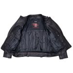 Milwaukee Motorcycle Clothing Co. Women’s Rebel Scooter Style Black Leather Biker Jacket w/ Mandarin Collar MMC20002 - Image 6