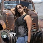 Milwaukee Motorcycle Clothing Co. Women’s Jenni Black Premium Leather V-Neck Side Lace Vest MMC40001 - Image 10