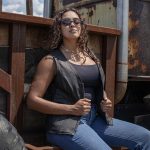 Milwaukee Motorcycle Clothing Co. Women’s Jenni Black Premium Leather V-Neck Side Lace Vest MMC40001 - Image 12