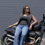 Milwaukee Motorcycle Clothing Co. Women’s Gixxer Black Premium Leather Vest w/ Round Neck Side Buckle MMC40003 - Image 6