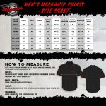 MMCC Men’s Pit Line Mechanic Button Up Shirt – Dual Chest Pockets – Microfiber Panel – Rider Ready – MMC16025 - Image 3