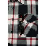 Milwaukee Leather MNG11625 Men’s Flannel Plaid Black and White with Red Long Sleeve Cotton Button Down Shirt - Image 11