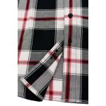 Milwaukee Leather MNG11625 Men’s Flannel Plaid Black and White with Red Long Sleeve Cotton Button Down Shirt - Image 12