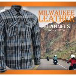 Milwaukee Leather MNG11626 Men’s Flannel Plaid Black and White with Blue Long Sleeve Cotton Button Down Shirt - Image 4