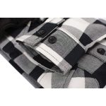 Milwaukee Leather MNG11629 Men’s Long Sleeve Flannel Black and White Cotton Button Down Shirt w/ Hoodie - Image 7