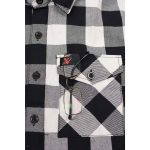 Milwaukee Leather MNG11629 Men’s Long Sleeve Flannel Black and White Cotton Button Down Shirt w/ Hoodie - Image 9
