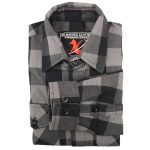 Milwaukee Leather Men’s Flannel Plaid Shirt Black and Grey Long Sleeve Cotton Button Down Shirt MNG11630 - Image 6