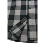 Milwaukee Leather Men’s Flannel Plaid Shirt Black and Grey Long Sleeve Cotton Button Down Shirt MNG11630 - Image 10