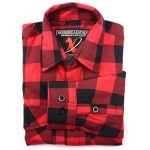 Milwaukee Leather Men’s Flannel Plaid Shirt Black and Red Long Sleeve Cotton Button Down Shirt MNG11631 - Image 6