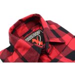 Milwaukee Leather Men’s Flannel Plaid Shirt Black and Red Long Sleeve Cotton Button Down Shirt MNG11631 - Image 7