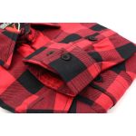 Milwaukee Leather Men’s Flannel Plaid Shirt Black and Red Long Sleeve Cotton Button Down Shirt MNG11631 - Image 8