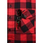 Milwaukee Leather Men’s Flannel Plaid Shirt Black and Red Long Sleeve Cotton Button Down Shirt MNG11631 - Image 9