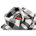 Milwaukee Leather MNG11633 Men’s Flannel Plaid Shirt Black and White Long Sleeve Cotton Button Down Shirt - Image 7