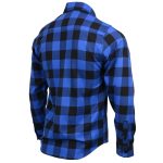 Milwaukee Leather MNG11634 Men’s Black and Blue Flannel Plaid Long Sleeve Cotton Button Down Shirt - Image 5