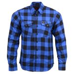 Milwaukee Leather MNG11634 Men’s Black and Blue Flannel Plaid Long Sleeve Cotton Button Down Shirt - Image 7