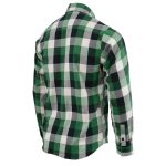 Milwaukee Leather MNG11636 Men’s Flannel Plaid Shirt Green and White Long Sleeve Cotton Button Down Shirt - Image 5