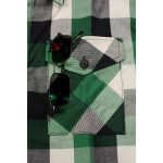 Milwaukee Leather MNG11636 Men’s Flannel Plaid Shirt Green and White Long Sleeve Cotton Button Down Shirt - Image 13