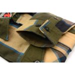 Milwaukee Leather MNG11639 Men’s Flannel Plaid Beige with Black and Blue Long Sleeve Cotton Button Down Shirt - Image 16