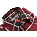 Milwaukee Leather MNG11640 Men’s Flannel Plaid Shirt Maroon Black and White Long Sleeve Cotton Button Down Shirt - Image 7