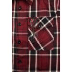 Milwaukee Leather MNG11640 Men’s Flannel Plaid Shirt Maroon Black and White Long Sleeve Cotton Button Down Shirt - Image 9