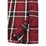 Milwaukee Leather MNG11640 Men’s Flannel Plaid Shirt Maroon Black and White Long Sleeve Cotton Button Down Shirt - Image 10