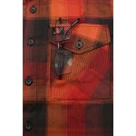 Milwaukee Leather MNG11641 Men’s Flannel Plaid Shirt Orange with Red and Black Long Sleeve Cotton Button Down Shirt - Image 9