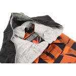 Milwaukee Leather MNG11642 Men’s Flannel Plaid Orange and Black Long Sleeve Cotton Button Down Shirt w/ Hoodie - Image 12