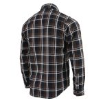 Milwaukee Leather MNG11643 Men’s Flannel Plaid Brown Black and White Long Sleeve Cotton Button Down Shirt - Image 5