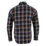 Milwaukee Leather MNG11643 Men’s Flannel Plaid Brown Black and White Long Sleeve Cotton Button Down Shirt - Image 2