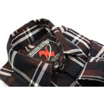 Milwaukee Leather MNG11643 Men’s Flannel Plaid Brown Black and White Long Sleeve Cotton Button Down Shirt - Image 7
