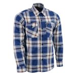 Milwaukee Leather Men’s Plaid Flannel Long Sleeve Shirt with Chest Pockets