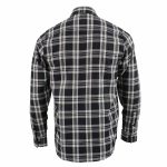 Milwaukee Leather MNG11646 Men’s Flannel Plaid Shirt Black and White Long Sleeve Cotton Button Down Shirt - Image 2