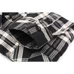 Milwaukee Leather MNG11646 Men’s Flannel Plaid Shirt Black and White Long Sleeve Cotton Button Down Shirt - Image 8